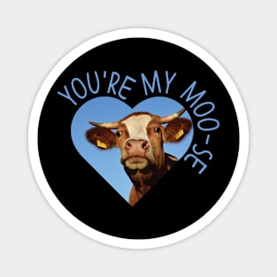 cow love puns Magnet